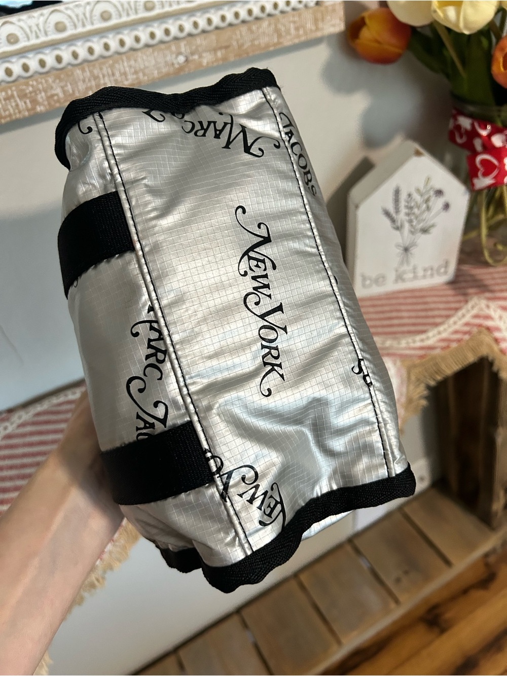 Marc Jacobs Ripstop mini tote silver - Picture 4 of 6